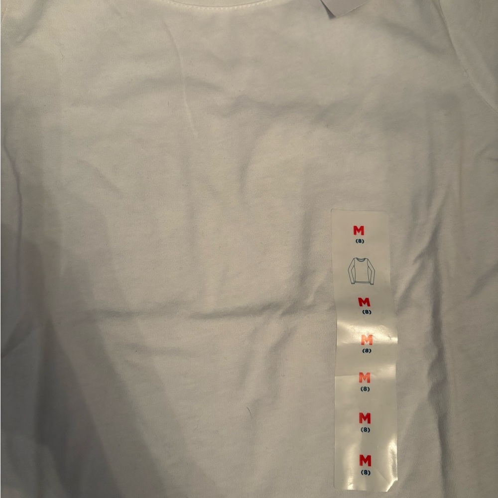 Old Navy White Long Sleeve Shirt - Size M (8) - Picture 3 of 3